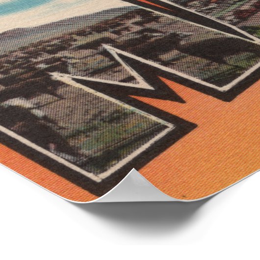 Poster Marfa, TexasScènes de grandes lettresMarfa, TX (Coin)