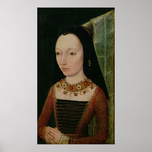 Poster Margaret de York Duchesse de Bourgogne, vers 1477 (Devant)