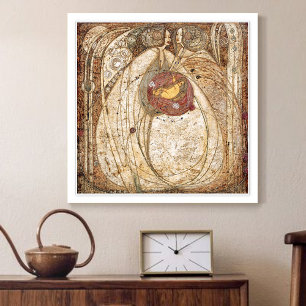Poster Margaret MacDonald Mackintosh Coeur du Rose