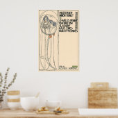 Poster Margaret Macdonald Mackintosh École de Glasgow (Cuisine)