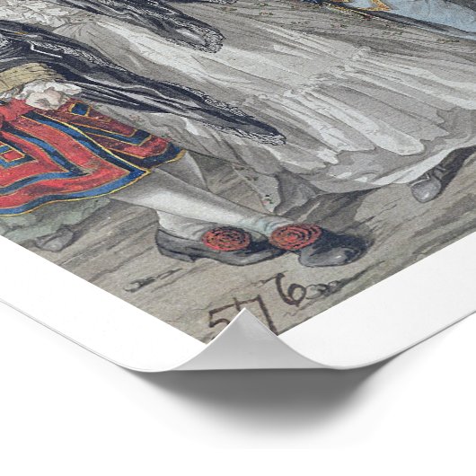 Poster Margaret Nicholson Attempting to assassin His M (Coin)