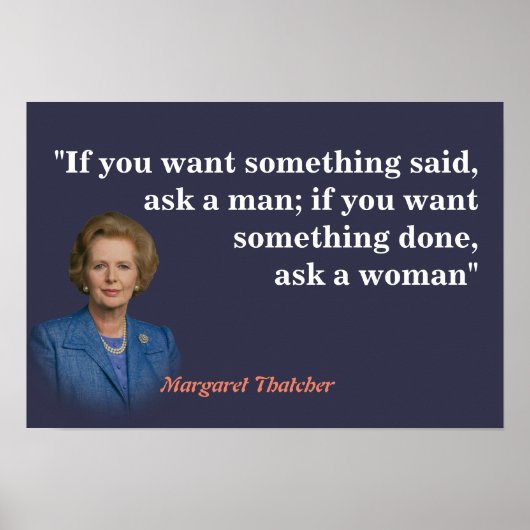 Poster Margaret Thatcher Cite Qui Demande (Devant)