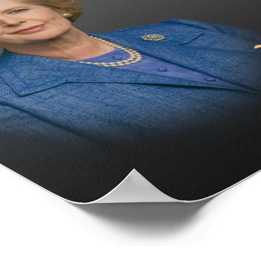 Poster Margaret Thatcher Cite Sur Les Pensées Et Les Idée (Coin)