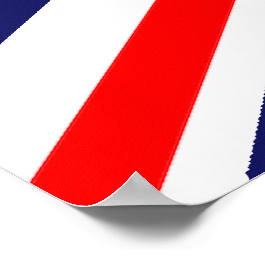 Poster Margaret Thatcher - Drapeau britannique (Coin)