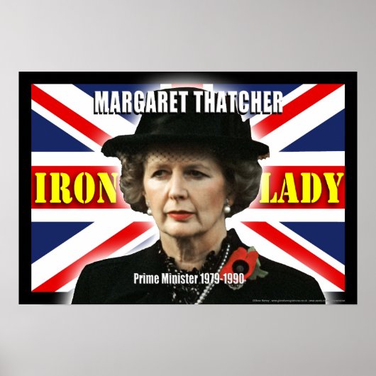 Poster Margaret Thatcher Premier ministre (Devant)