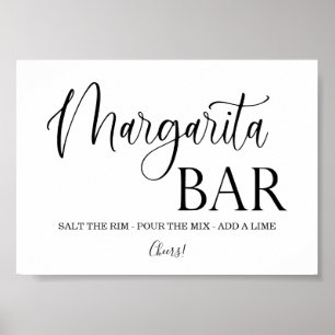 Poster Margarita Bar Signal mariage Tabletop Plaque