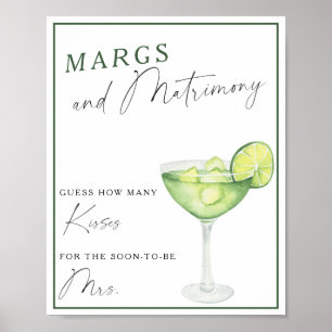 Poster Margarita Bride douche Combien de baisers