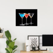 Poster Margarita cocktails (Bureau à domicile)