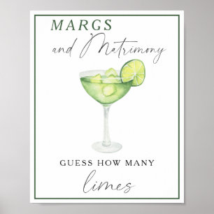 Poster Margarita Fête des mariées - Combien de limes