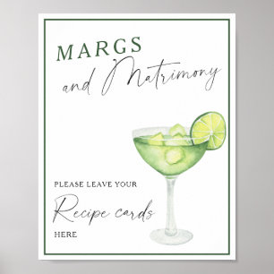 Poster Margarita nuptiale Votre carte de recette ici