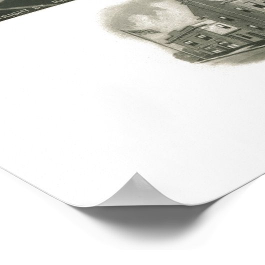 Poster Margate City, NJ Carte panoramique - 1925 (Coin)