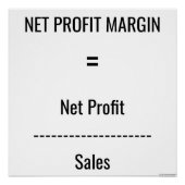 Poster "Marge nette de profit" (Devant)