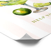 Poster Margs & Matrimony Margarita Bar Sign (Coin)