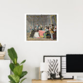 Poster Marguerite de Valois (1553-1615) devant la S (Bureau à domicile)