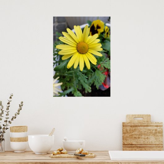 Poster marguerite jaune (Cuisine)