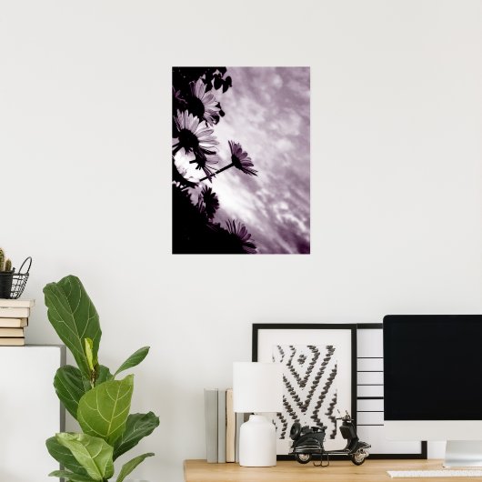 Poster Marguerites (Bureau à domicile)