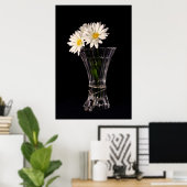 Poster Marguerites Blanches Dans Le Vase (Bureau à domicile)