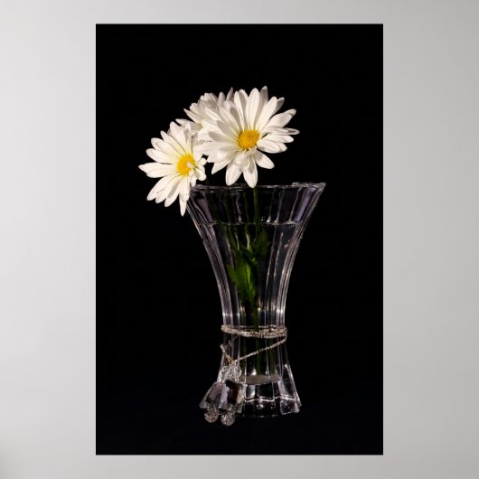Poster Marguerites Blanches Dans Le Vase (Devant)