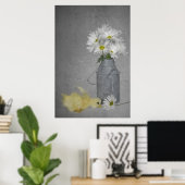 Poster Marguerites de pays (Bureau à domicile)