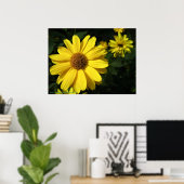 Poster Marguerites jaunes (Bureau à domicile)