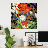 Poster Marguerites, Lys de bois et Vetch (Bureau à domicile)