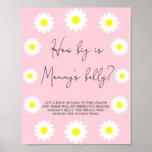 Poster Marguerites - Quelle est la taille du ventre de ma