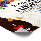 Poster Mari À Mon Homme J'Aime Mari (Coin)