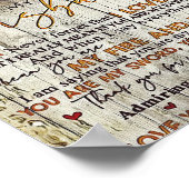 Poster Mari À Mon Mari Je T'Aime (Coin)