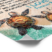 Poster Mari À Mon Mari Tortue (Coin)