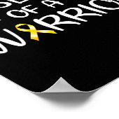 Poster Mari d'un guerrier Sensibilisation au cancer chez  (Coin)