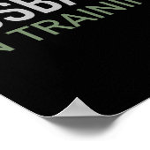Poster Mari En Formation Funny Groom Cadeau Fiançailles S (Coin)