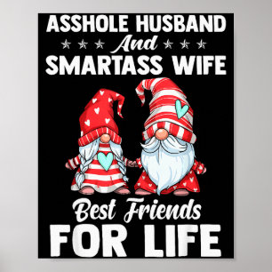 Poster Mari troué et femme intelligente Meilleurs amis po
