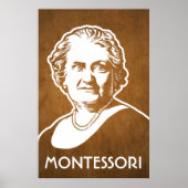 Poster Maria Montessori Imprimer (Devant)