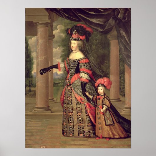 Poster Maria Theresa épouse de Louis XIV (Devant)