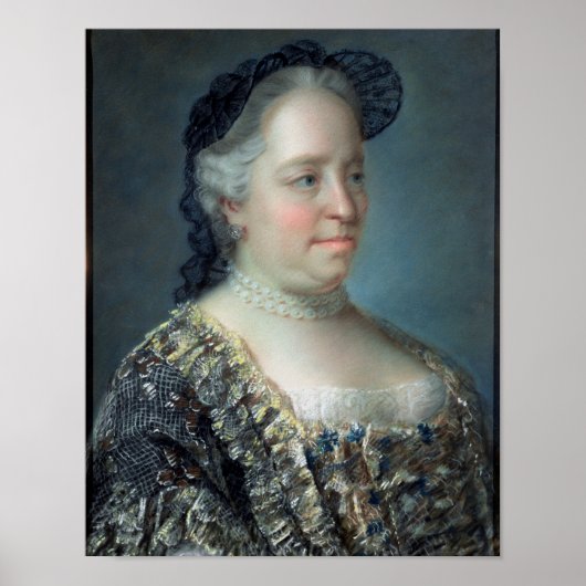 Poster Maria Theresa, impératrice d'Autriche, 1762 (Devant)