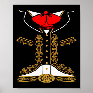 Poster Mariachi Charro Costume Mexicain Pour Cinco De May