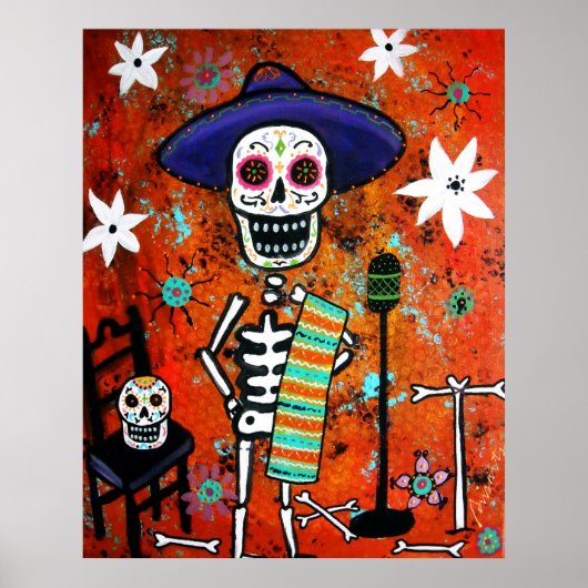 POSTER MARIACHI DIA DE LOS MUERTOS (Devant)