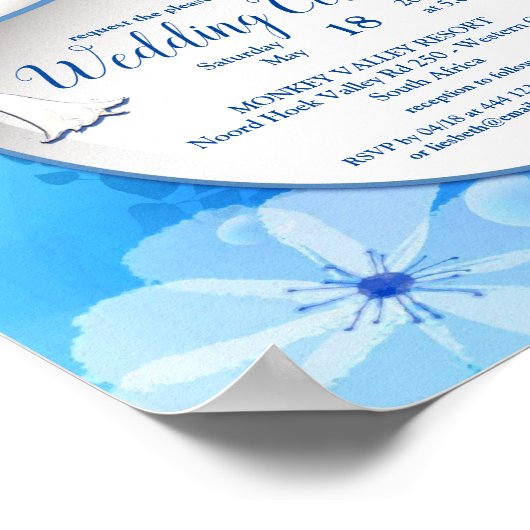 Poster Mariage à fleurs de lune (Coin)