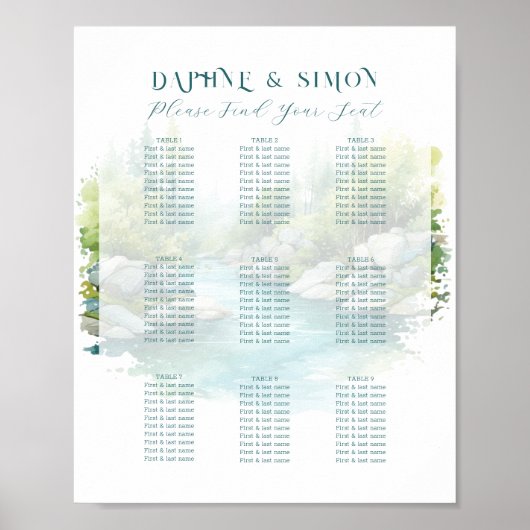 Poster Mariage à la Montagne Brumeuse (Devant)