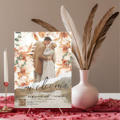 Poster mariage Affiche de bienvenue avec Boho Flow