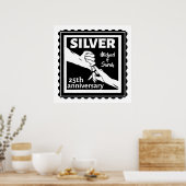 Poster Mariage anniversaire 25 ans argent (Cuisine)