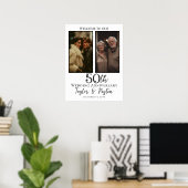 Poster Mariage anniversaire photo collage bienvenue (Bureau à domicile)