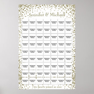 Poster Mariage / Anniversaire Photo Collage Modèle