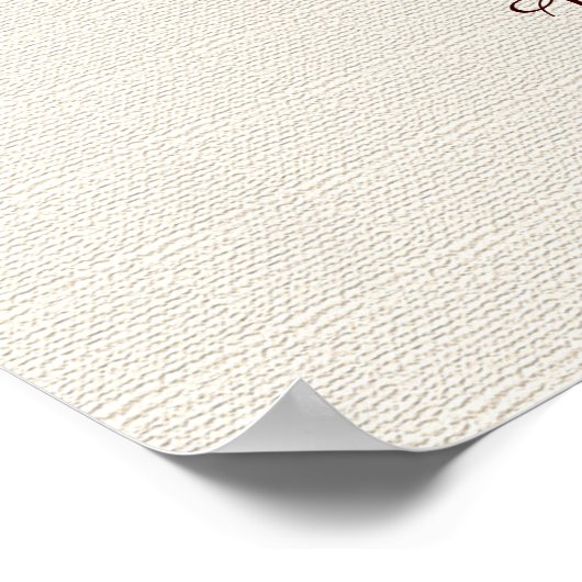 Poster Mariage Apache Bénédiction 20x28 Faux Rustique Tex (Coin)