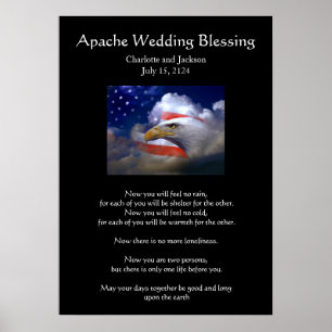 Poster Mariage Apache Bénédiction Aigle