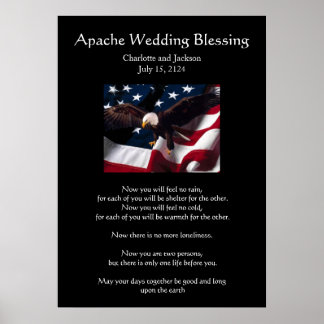 Poster Mariage Apache Bénédiction Aigle 2