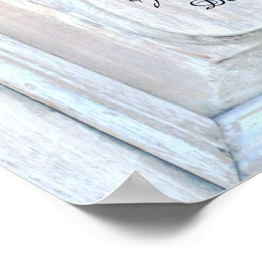 Poster Mariage Apache Bénédiction Arrière - plan bois anc (Coin)