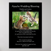 Poster Mariage Apache Bénédiction Chats Perses Lutter (Devant)