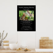 Poster Mariage Apache Bénédiction Chats Perses Lutter (Cuisine)