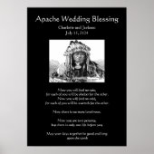 Poster Mariage Apache Bénédiction Cheif (Devant)